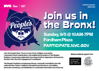 People's Festival - Bronx Flyer